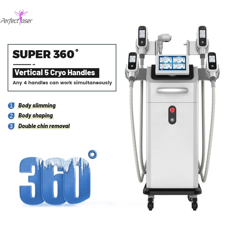 Top Sale Cryolipolys Laser Fat Freeze Slimming Machine Fettsugning för celluliter med dubbla hakhandtag