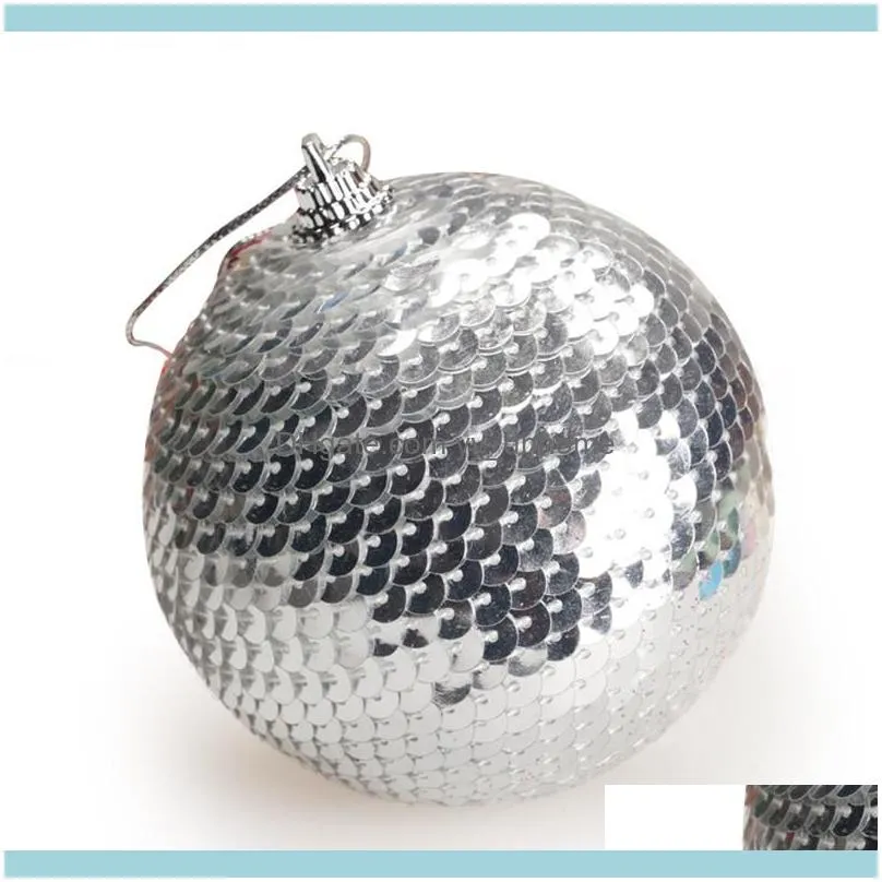 1Pcs 8cm Glitter Christmas Ball Christmas Tree Decor Balls Ornament Decor Balls Tree Pendants1