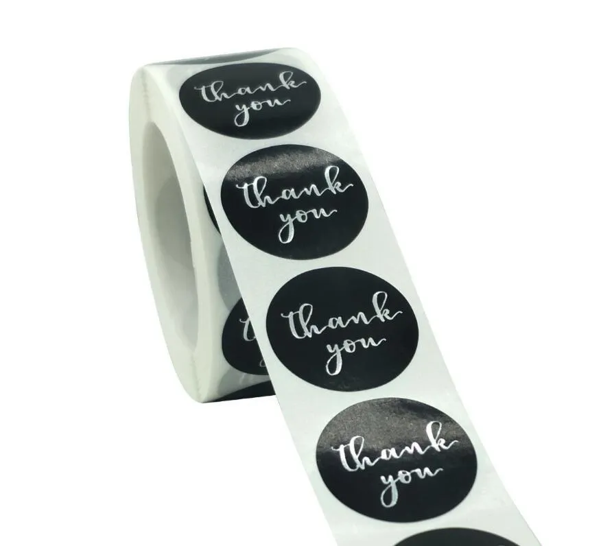 Wholesale Thank You Circle Sticker Labels Roll Gold And Silver Baking Label  For Wedding Accessories, Glass Bottles, Envelopes, Business Boxes Gift,  Invitation, And Card Decorations From Overseawholesaler, $1.51