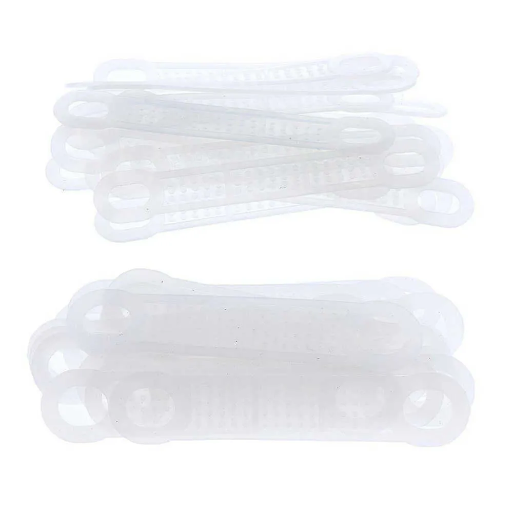 100Pcs Silicone Clothes Hanger Grips Anti-Slip Clothes Hanger Non Slip Strip For Men Women Clothes Accessories 210724