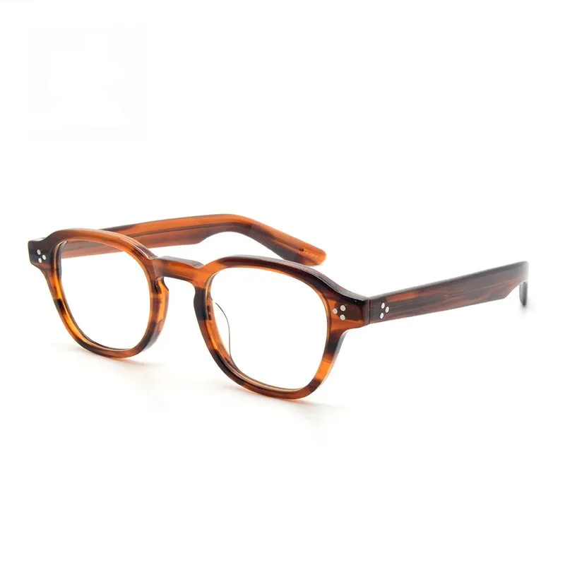 Nuevas gafas transparentes planas, gafas de montura completa rectangulares de estilo retro unisex, monturas de gafas para miopía de alta calidad