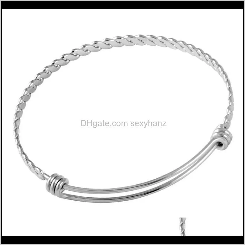 mjb0273 china fashion bangle, twist wire bangle bracelet,custom charm bracelet, stainless steel adjustable