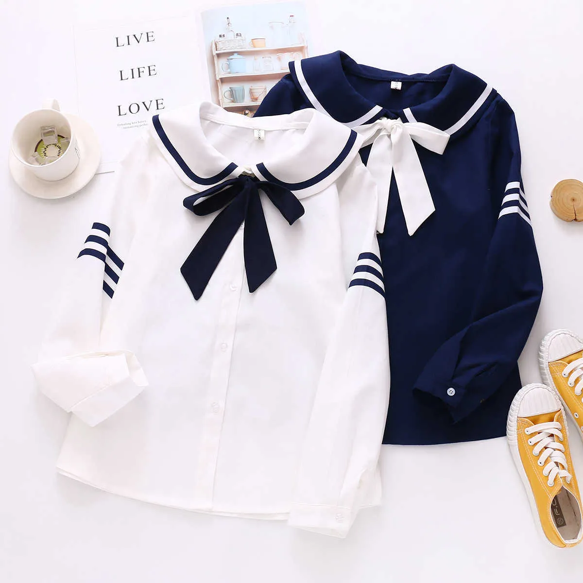 Blusa sales cuello marinero