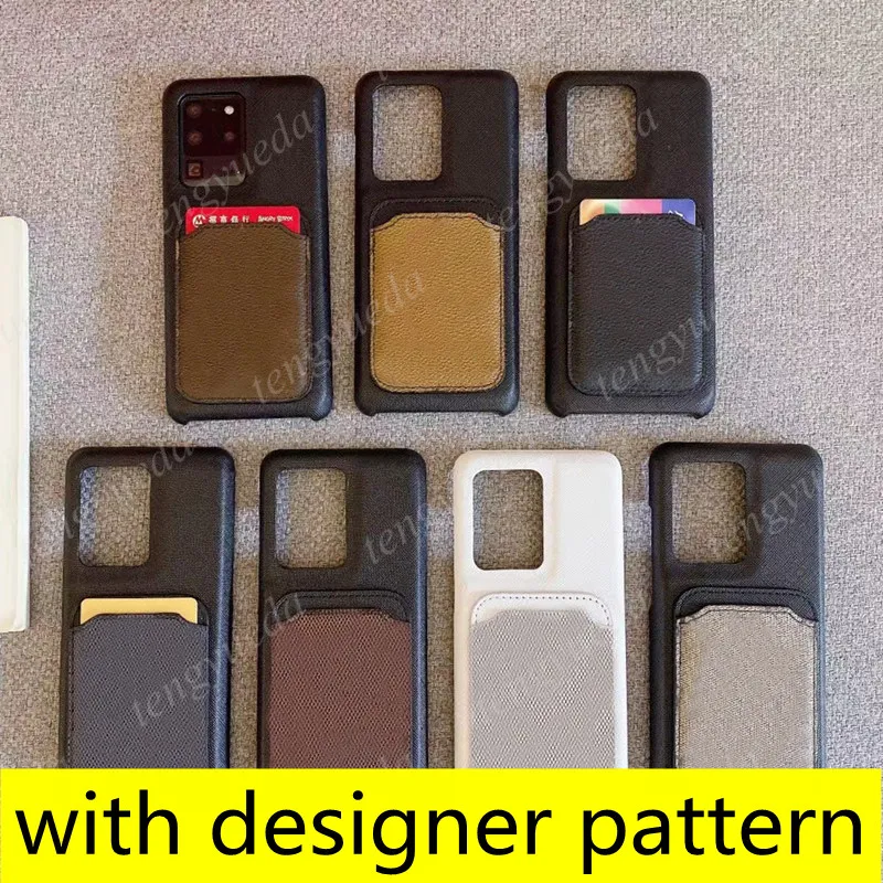 Fashion Designer Phone Cases for iphone 12 11 pro max XS XR Xsma 8plus Top Quality Leather Card Holder Luxury Cellphone Case with Samsung S21 S20 S10 plus Note 20