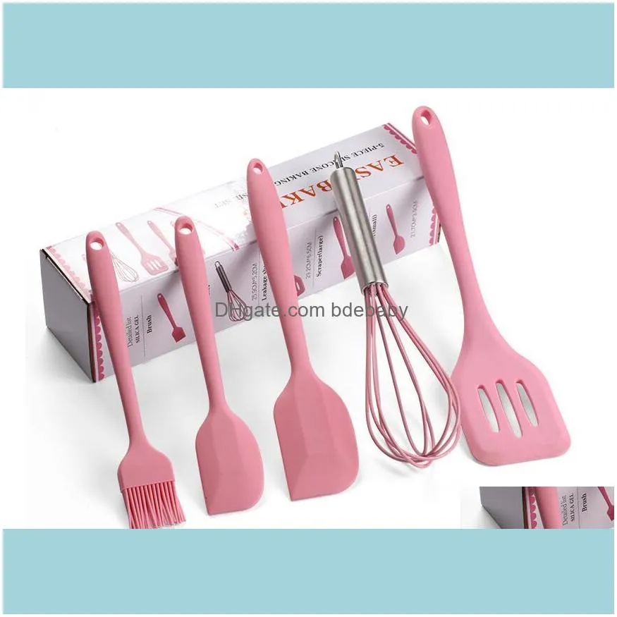 Cookware Sets Silicone Kitchenware Non-stick Cookware Silicone Cooking Tool Sets Egg Beater Spatula Oil Brush Kitchen Tools Utensils