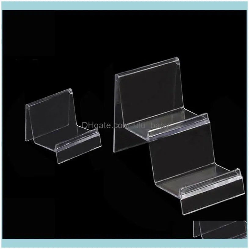 Packaging & Jewelry1Pcs Transparent Acrylic Display Shelf Glasses Cell Phone Jewellery Stand Jewelry Pouches Bags Drop Delivery 2021 Hcq4C