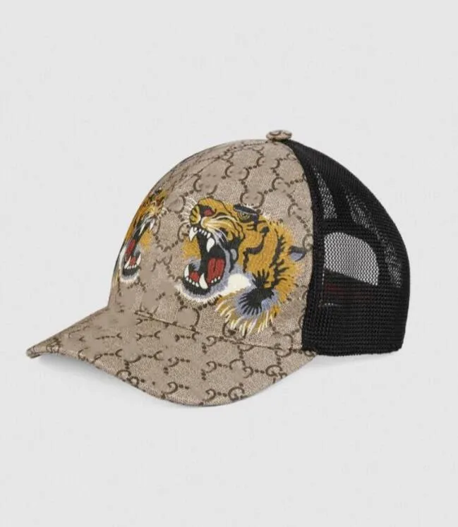 2022 66 novos designers bonés de bola chapéus para homens e mulheres moda unissex Tiger Bee Kingsnake impressão chapéu de beisebol masculino feminino casual boné ajustável gorros Casquette 8866