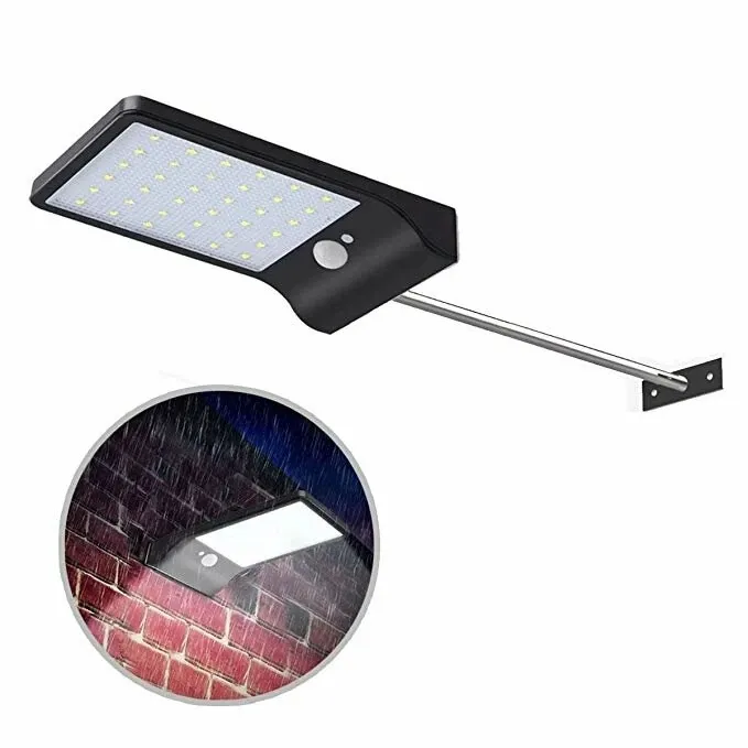 36 LED Wall Solar Motion Sensor Street Light Garden Lamp Säkerhet Utomhus - Vit