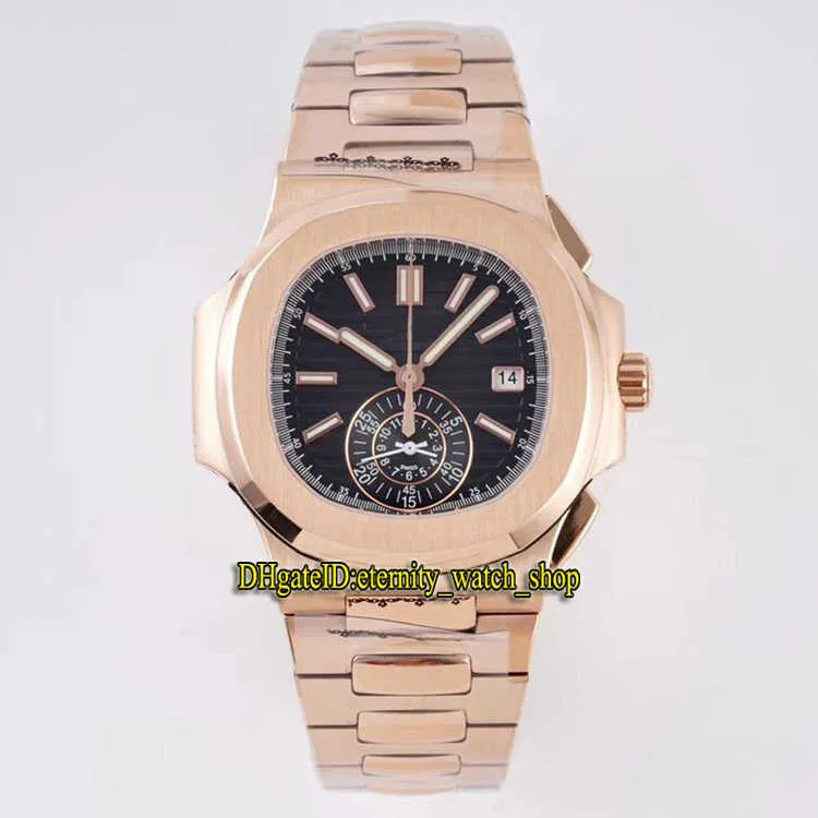 3K Top Version Sport Nautilus 5980/1R 001 18K Rose Gold Case Brown Dial