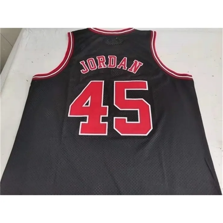 3740rare Maglia da basket Uomo Donna giovanile Vintage Nero RETRO 1994-95 MICHAEL Taglia S-5XL personalizzata qualsiasi nome o numero