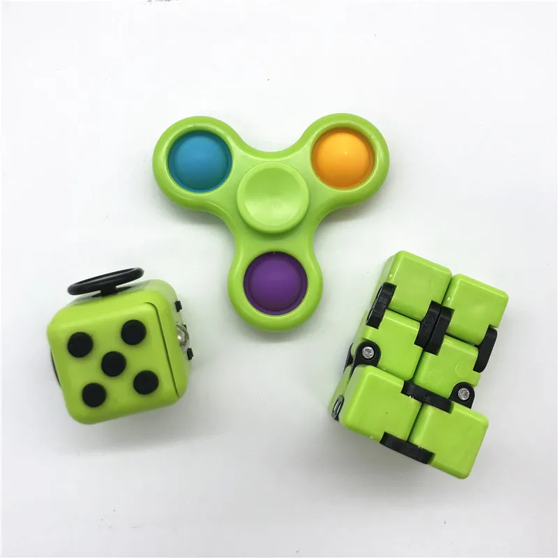 Fidget Cube contre le Stress Vert - Fidget Toys - Balle Anti-Stress -  Jouets - Vert/Noir