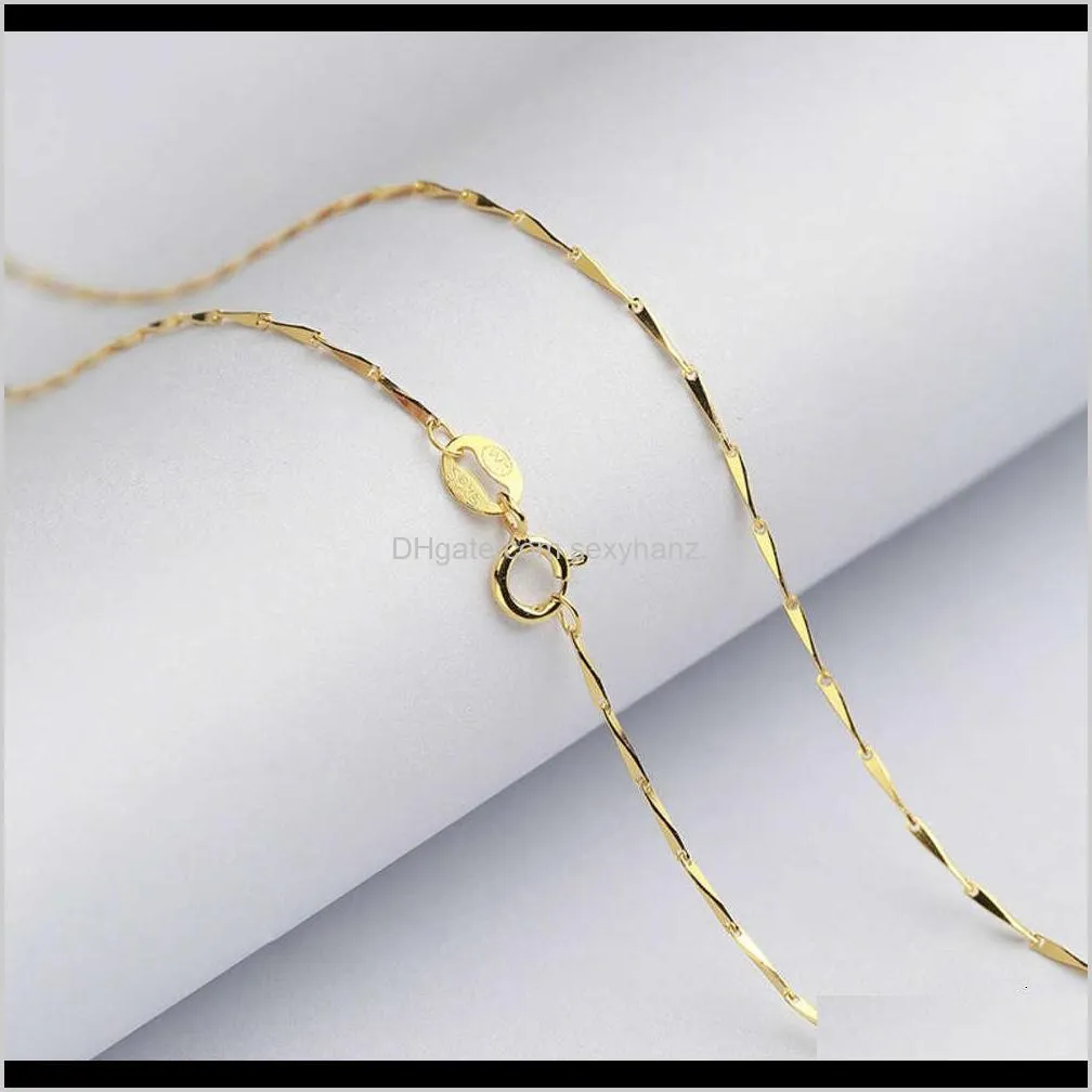 pendant s925 silver female rose gold clavicle necklace korean headdress sweater chain