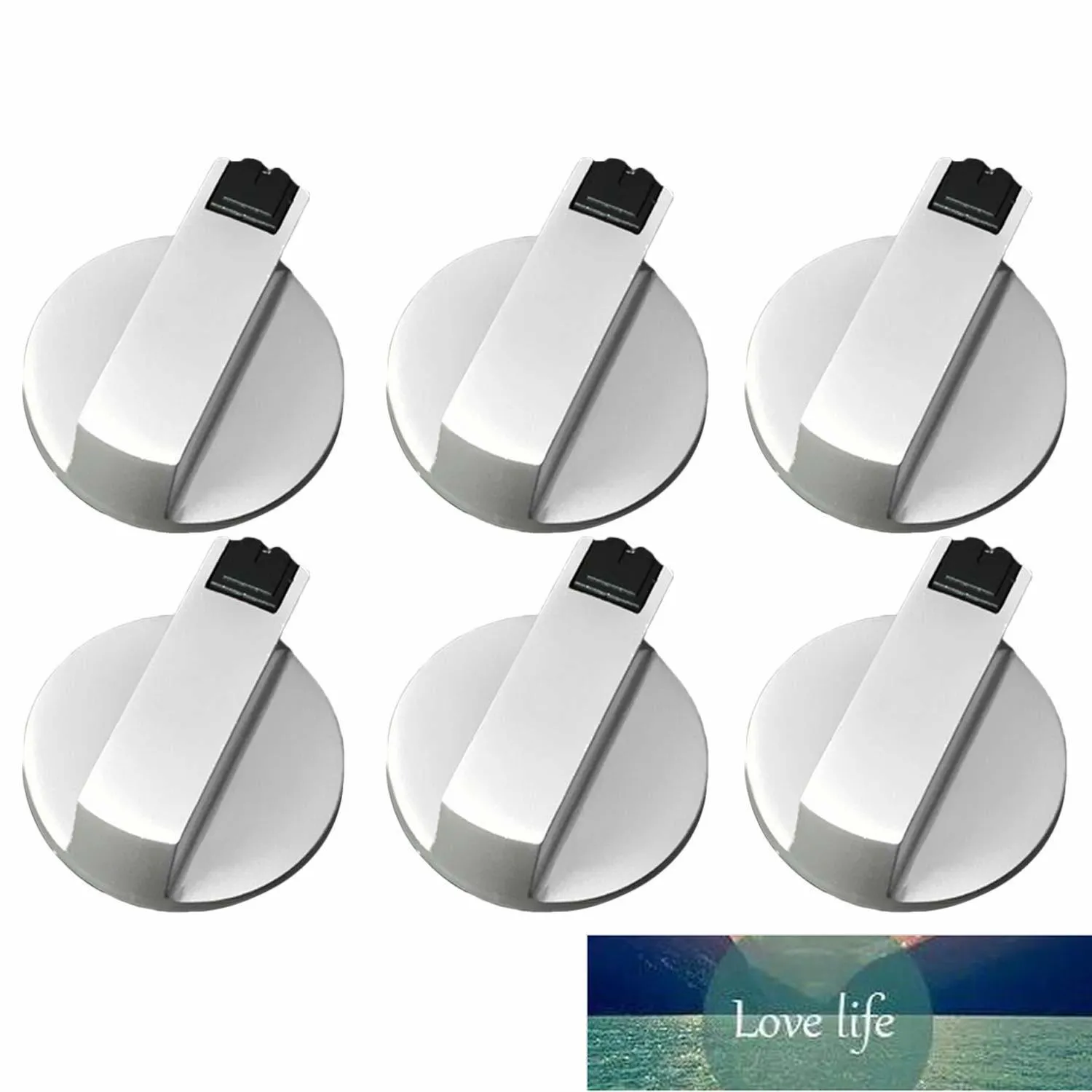 Stoves Cooker Knobs,Oven Knob ,Zinc Alloy 6mm Universal Silver Gas