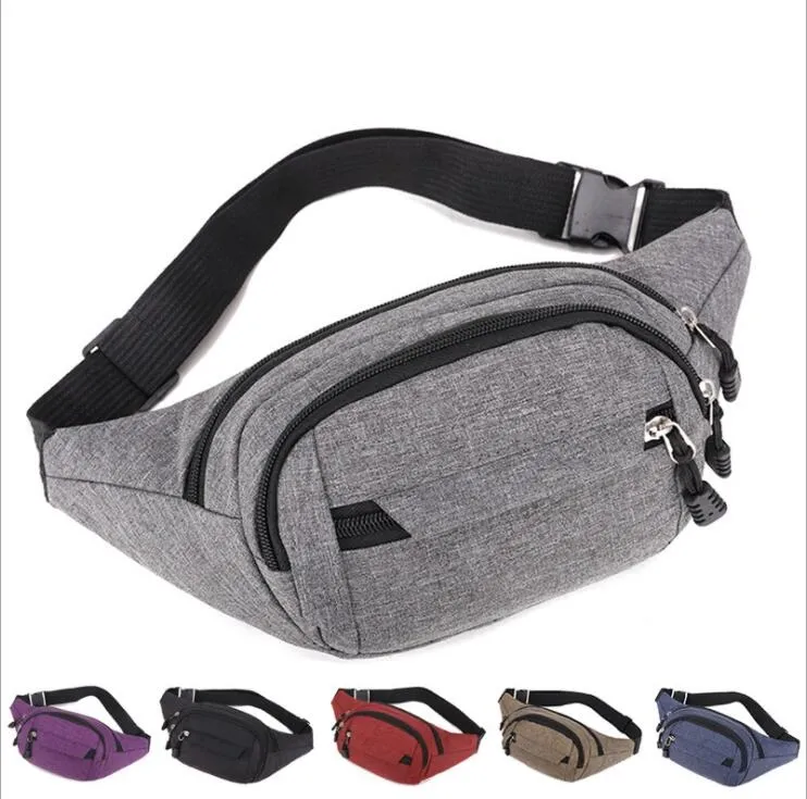 fashion men sling bag Outdoor crossbody casual chest Packs Men women single shoulder pack Invisible anti-theft Phone money Pouch Running Hiking Traveling waistbag