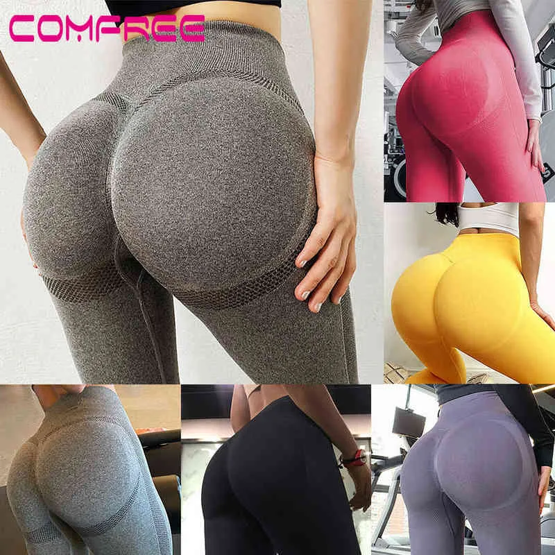 COMFREE Womens Yoga Pants Tummy Control Tights Butt Lifter Casual Gym  Leggings High Waisted Workout Pants