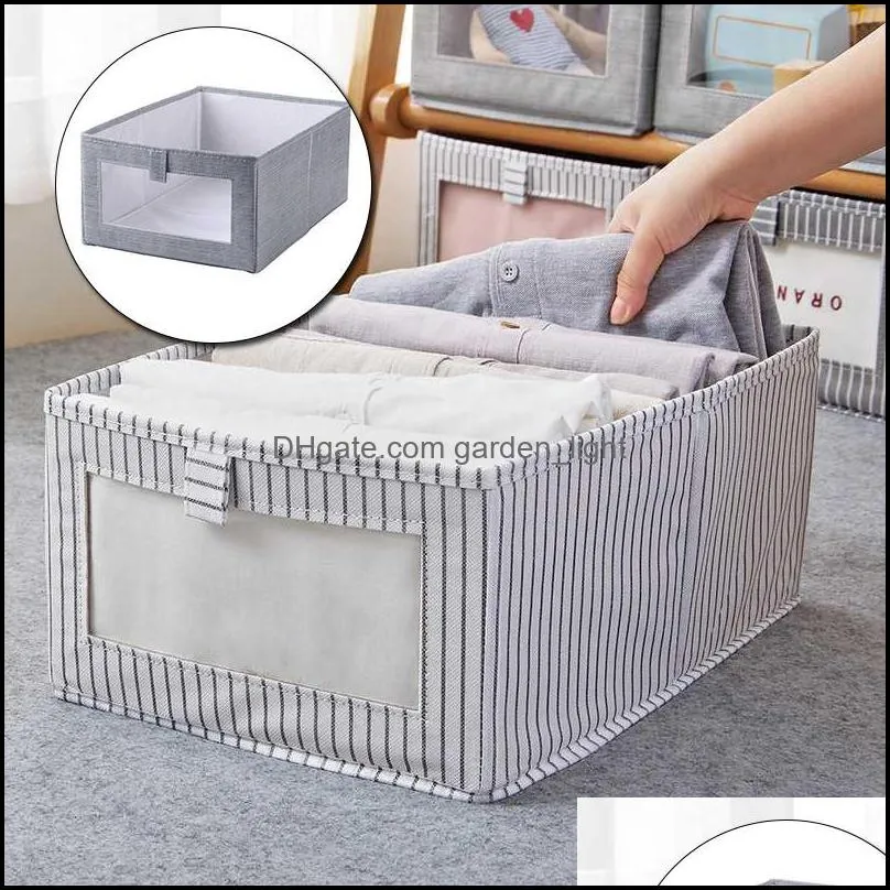 Storage Drawers Non Woven Clothing Boxes Foldable Underwear Box Household Space-saving Wardrobe Drawer Finishing Container