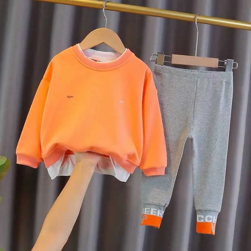 Ragazza Autunno Inverno Abbigliamento Sportivo Costume Completo