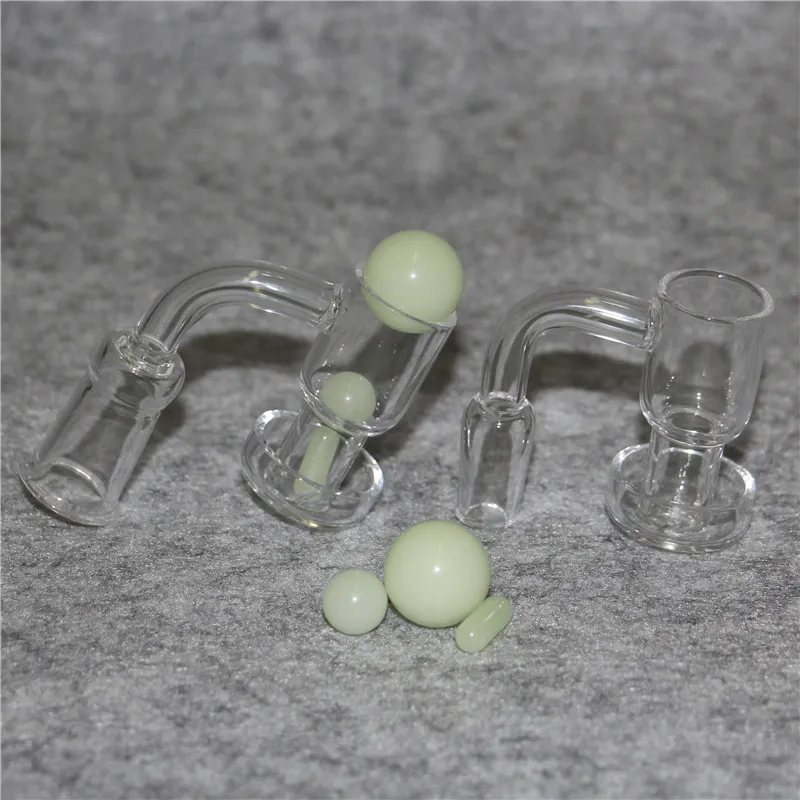 Fumer 25mm XL bord biseauté Quartz Banger Cyclone Carb Cap 2mm seau à fond transparent 14mm mâle femelle pour tuyau d'eau dab rig