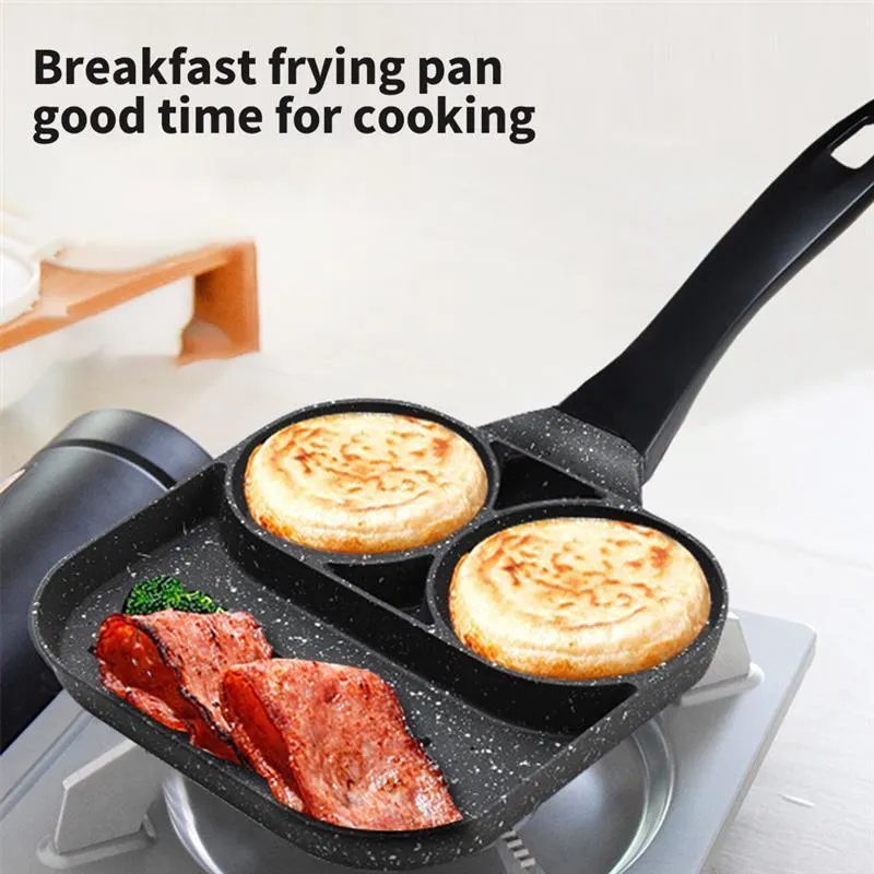 Casseroles multifonctionnelle marmite poêle épaissie omelette antiadhésive oeuf Steak pain retourner cuisson cuisine fournitures3080