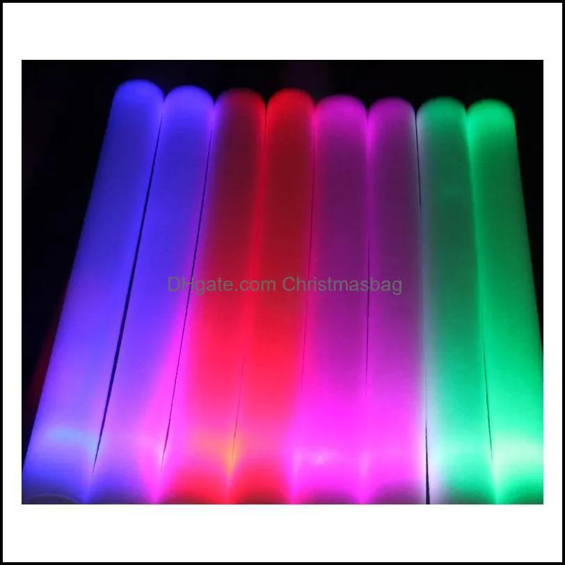 Other Event Festive Party Supplies Home & Garden Drop Delivery 2021 Foam Stick Light Up Sticks Halloween Flashing Led Flash Multi Color