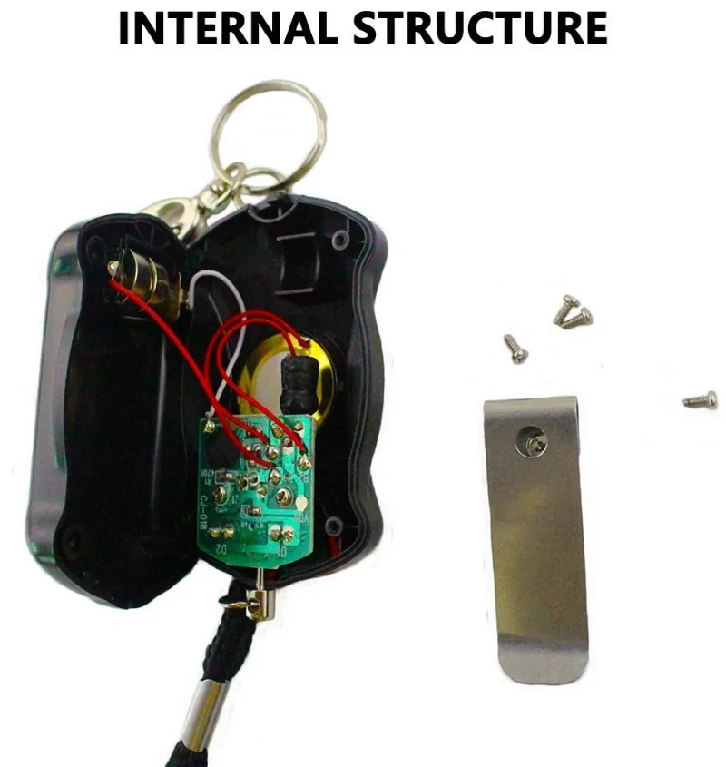 130 dB Selbstverteidigungsalarm für Senioren, Mädchen, Frauen, Kinder, Sicherheit, Schutz, persönliche Sicherheit, lauter Schrei, Schlüsselanhänger mit Einzelhandelsverpackung