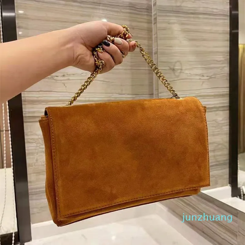 Designer - Bolsa feminina Moda de luxo camurça clássica bolsa mensageiro bolsa de couro genuíno bolsa feminina bolsas de ombro de alta qualidade