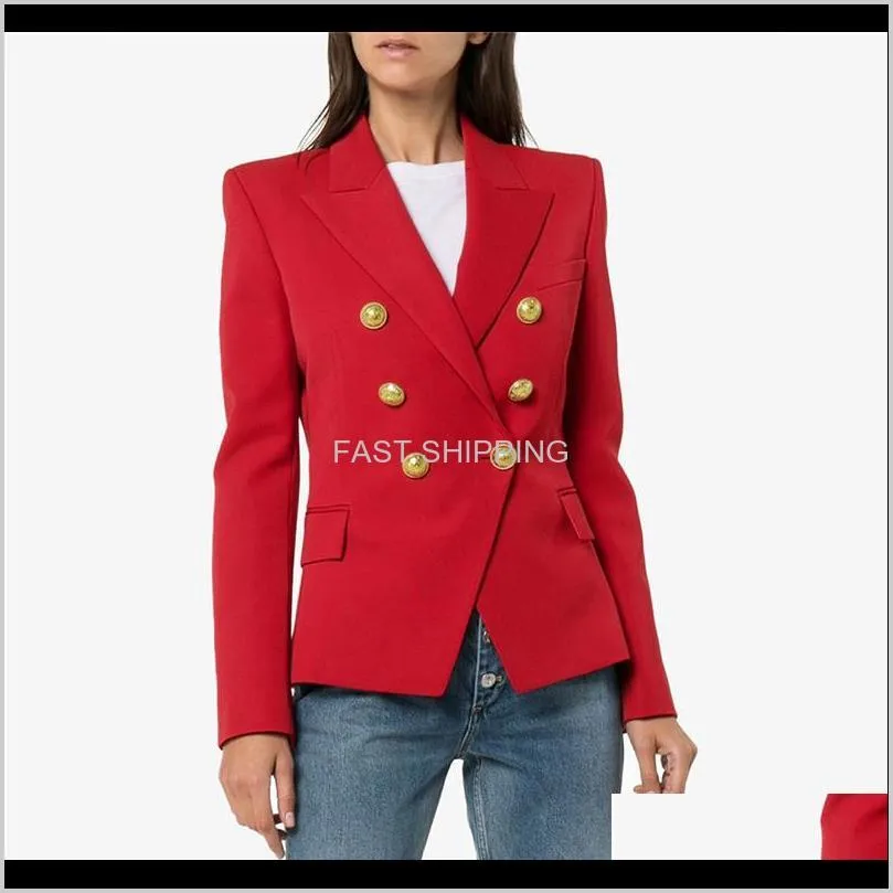 Womens Double Breasted Fashion Houndstooth Blazers