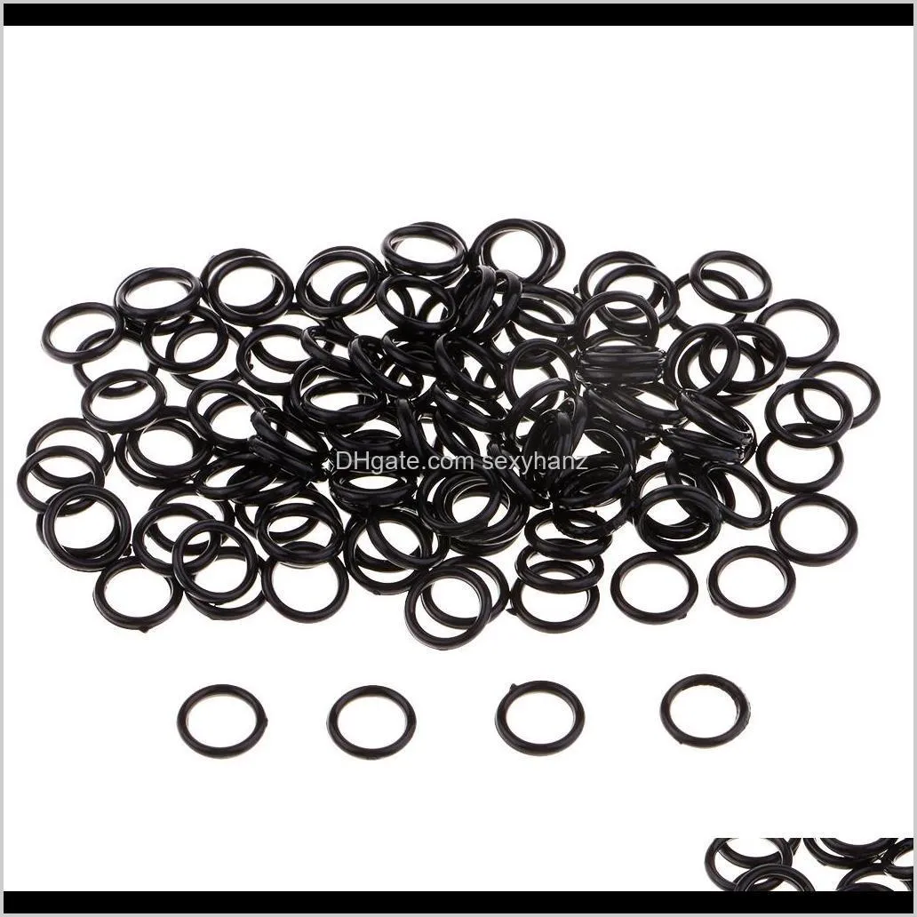 200 pieces nylon bra strap adjustment adjuster lingerie slider o ring bikini fasteners 6mm