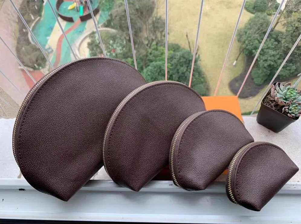 Moda mujer bolsas de cosméticos organizador famosa bolsa de maquillaje bolsa de viaje señoras embrague monederos organizador artículos de tocador cartera 4 Uds conjunto