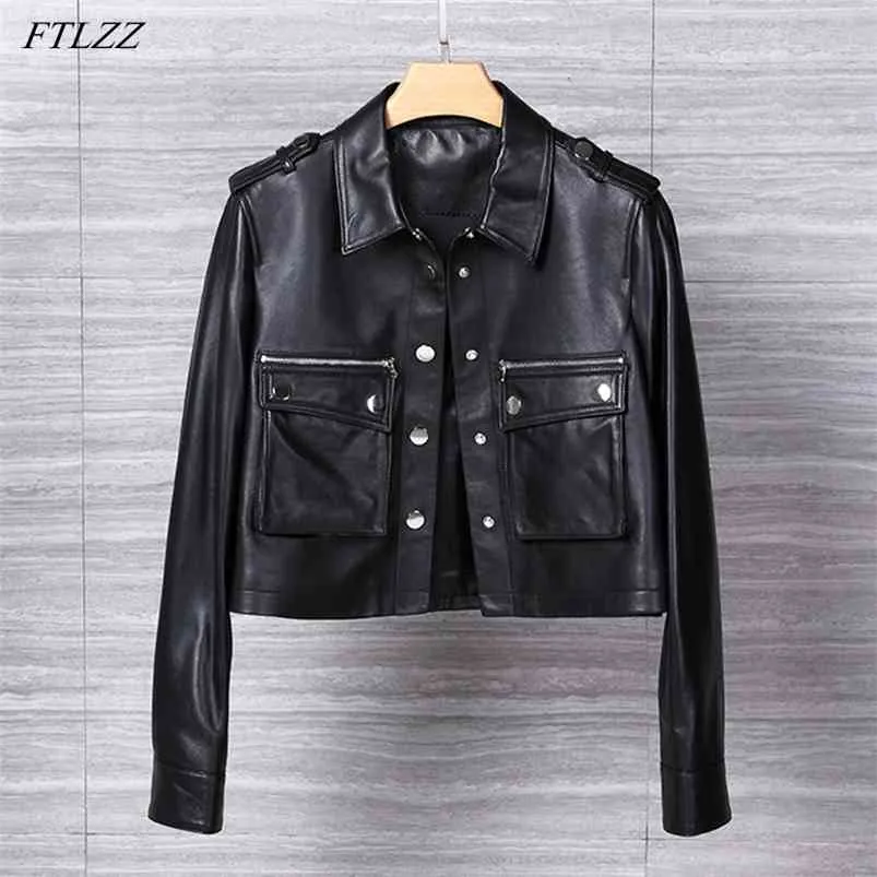 Frühling Herbst Damen Weiche Kurze Lose Pu Leder Jacke Straße Casual Outwear Frauen Biker Faux Jacken 210430