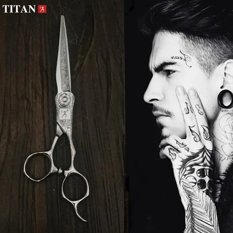 Hair Scissors Titan Japan Original 6.0 Professional Hairdressing Barber Set Cutting