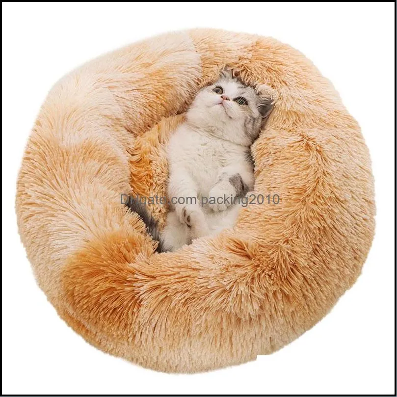 Cat Beds & Furniture Plush Soft Fluffy Comfortable Pet Kennel House