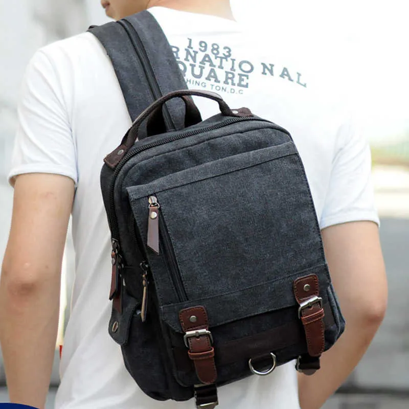 Men's small canvas clearance backpack