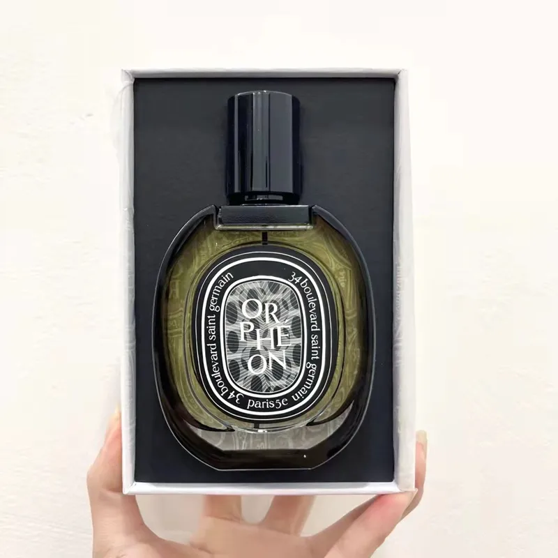 متوفر أحدث إصدار من العطور الطبيعية Orpheon 75 مللي زجاجة سوداء عطر رجل امرأة كولونيا بخاخ رائحة تدوم طويلاً توصيل سريع