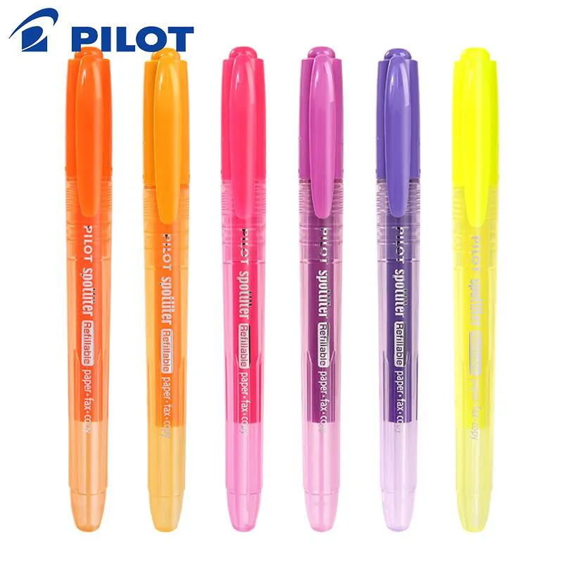 Surligneurs 1 pièces Japon PILOT SW-SLR-O Oblique Tête Surligneur Couleur Peinture Clé Marque Bonbons Marqueur Stylo Épais Dessin Étudiant