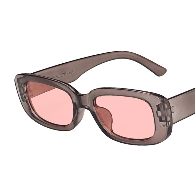 Lüks Tasarımcı Güneş Gözlüğü 2021 Küçük Dikdörtgen kadın Retro Marka Tasarımcısı Gözlük Kare Vintage Zonnebril Dames Lensler Güneş Dekoratif