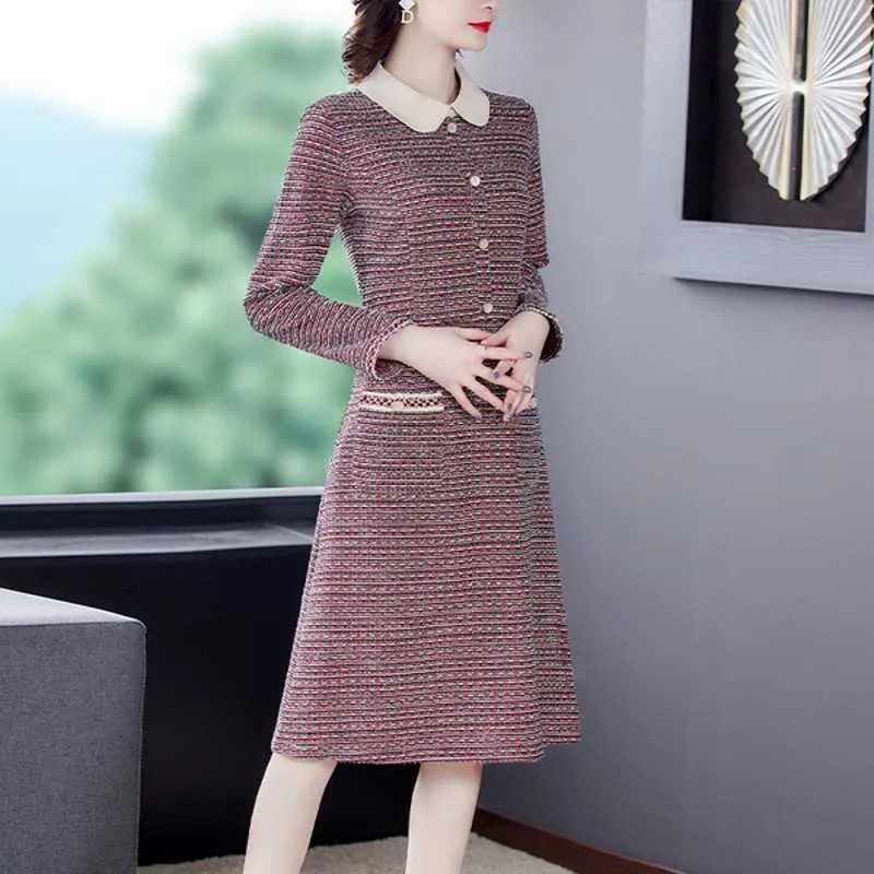 Robe tweed manches longues online