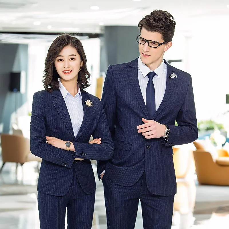 Men's Business Suit White Collar Interview And Women's Professional Wear No  Iron Tibetan Green Wholesale Suits & Blazers