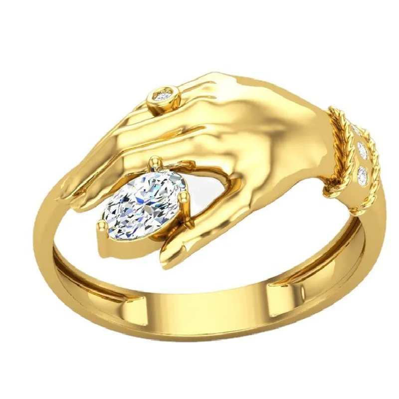 Fashion Hand Justerbara Guldband Ringar för Kvinnor Vintage Smycken Tillbehör