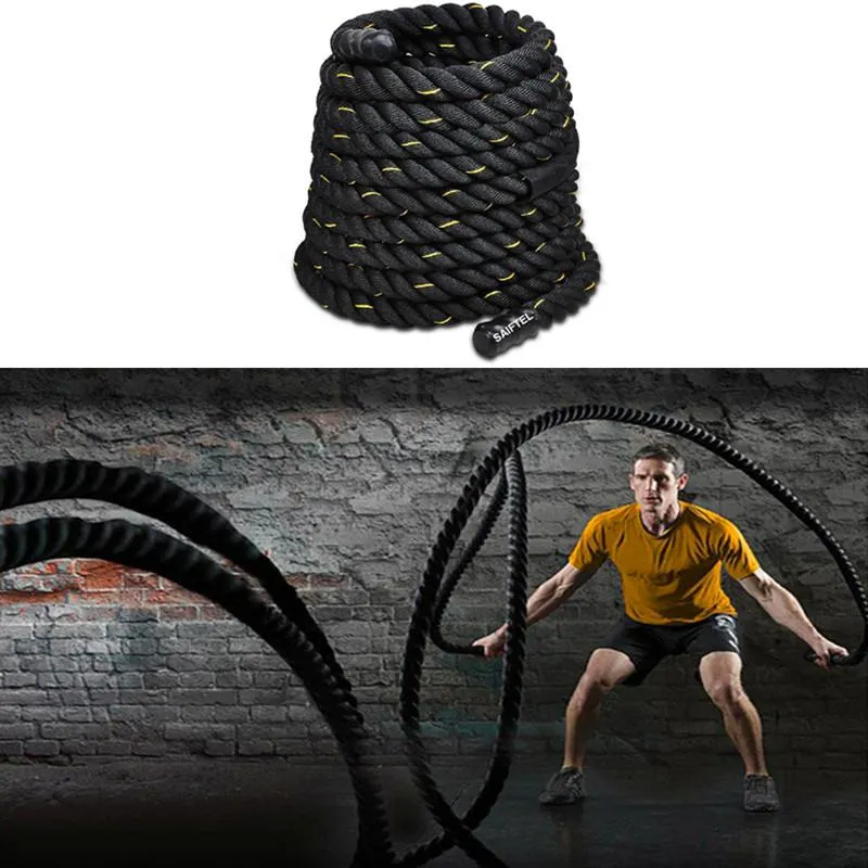Jump Ropes 9M Fitness Heavy Undulation Battle Rope Home Workout Strength Training Skipping Slimming Bodybuilding Gym Sport Equipment