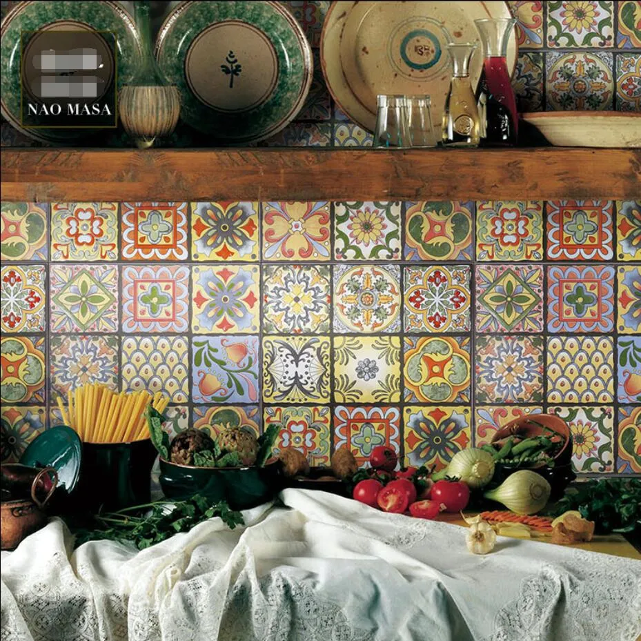 Płytki ceramiczne dziewięć pałac kolor nordycka hiszpański amerykański kuchnia łazienka antyczne podłogowe płytki 300 mm