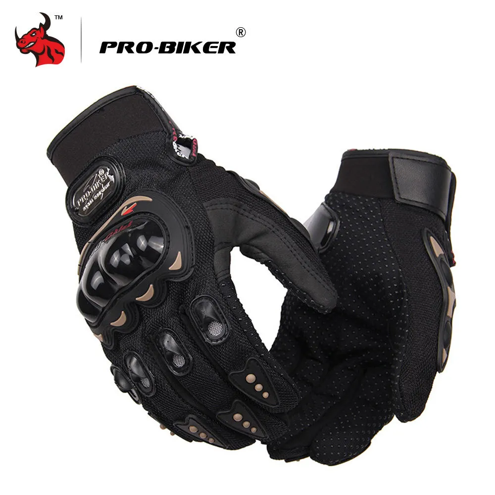 Pro-Biker Motorcycle Mannen Full Finger Riding Motor Moto Motocross Guantes Handschoenen M-XXL