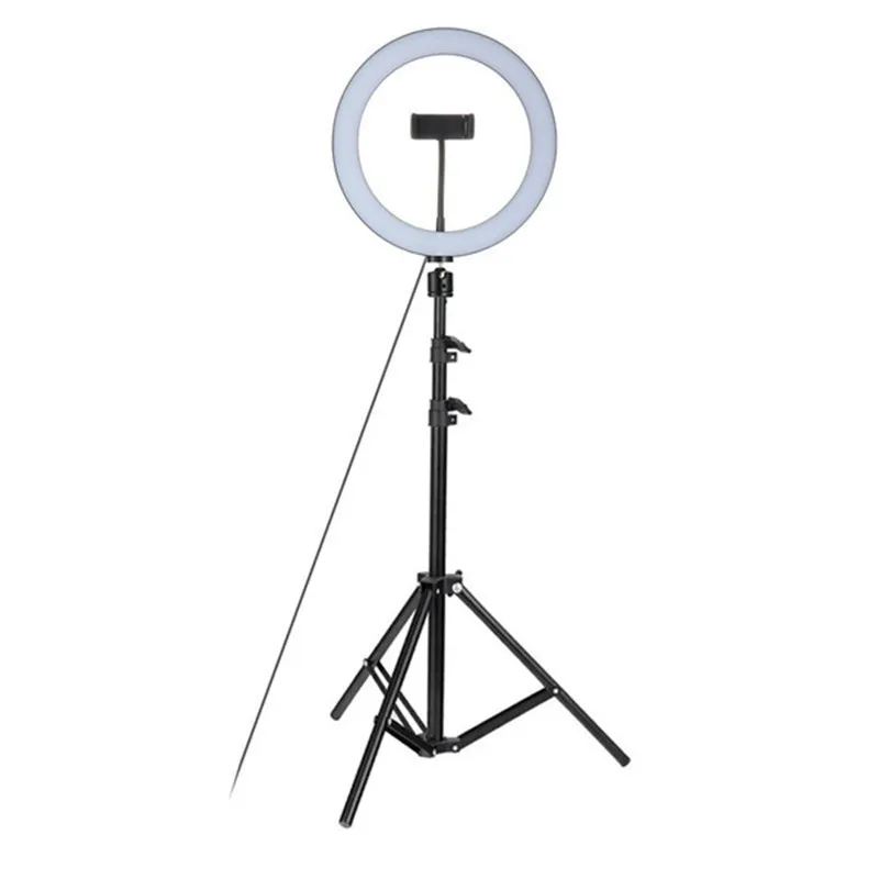 LED Özçekim Işık Halka Lambası 10 Inç Tripod Kısılabilir Fotoğraf Aydınlatma ile Canlı Akış / Makyaj / Video Dim Güzellik 26 cm Ringlight