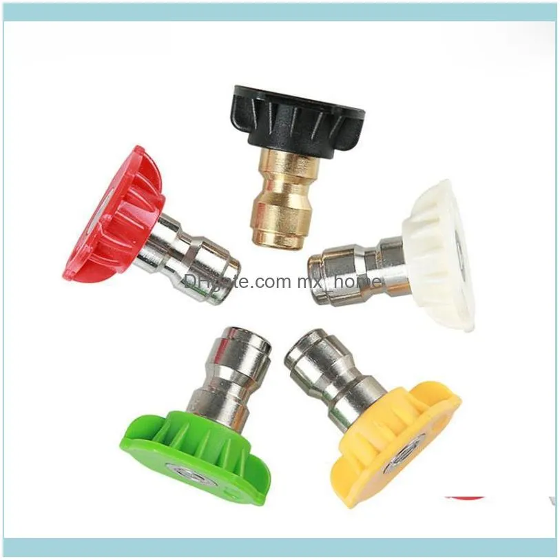 Watering Equipments 5-Color Quick Connector Nozzle Cleaning Machine High Pressure Gun Head 1/4 Quick-release Water Sprinkler Washing