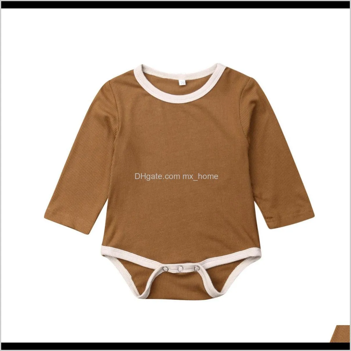 newborn baby boys girls long sleeve romper jumpsuit bodysuit outfits clothes