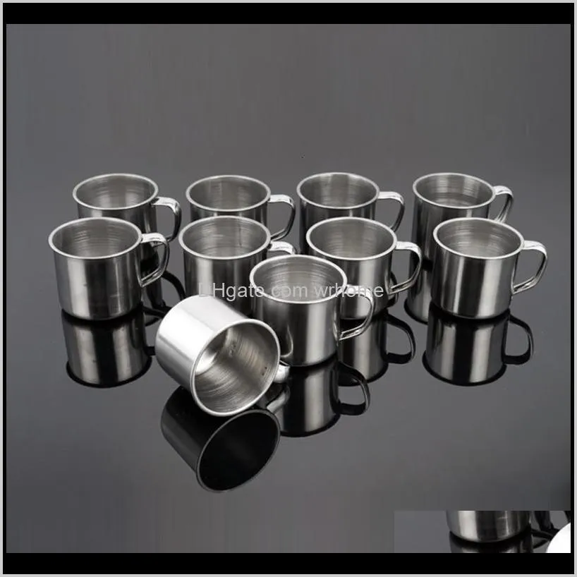 steel portable coffee mug drinking stainless cups mouthwash beer milk espresso insulated shatterproof cup