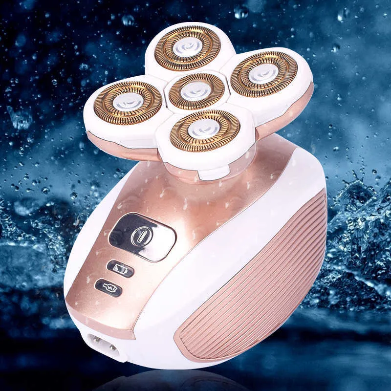 Protbara elektriska kvinnor rakapparat hårborttagning Epilator Kvinnlig rakningsmaskin för benkropp Facial Razor Reachargeable Lady Shaver P0817