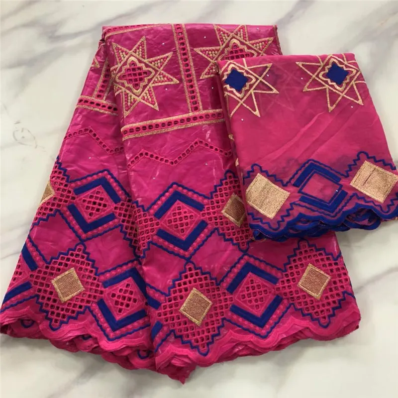 5 yards fashion fuchsia bazin brocade 레이스 패브릭 아프리카 자 수 일치 2Yards 프랑스어 메쉬 블라우스 설정 PL71445A