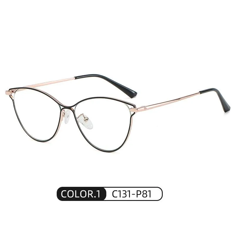 Sunglasses Custom Myopia Prescription Glasses Frame Women Anti Blue Light Computer Eyglasses Ladies Decorative Spectacle UV400