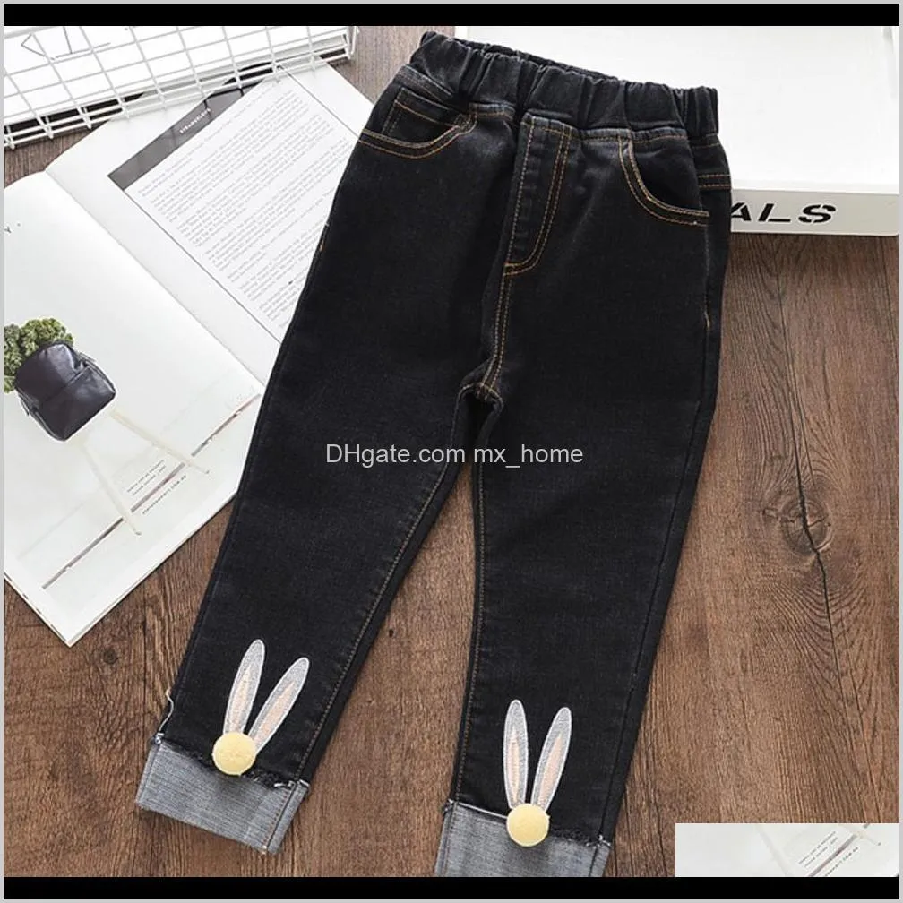 bear leader casual baby girl jeans girls autumn winter denim pants kids jeans kids trousers for teenagers ripped jeans 2-7years 201204